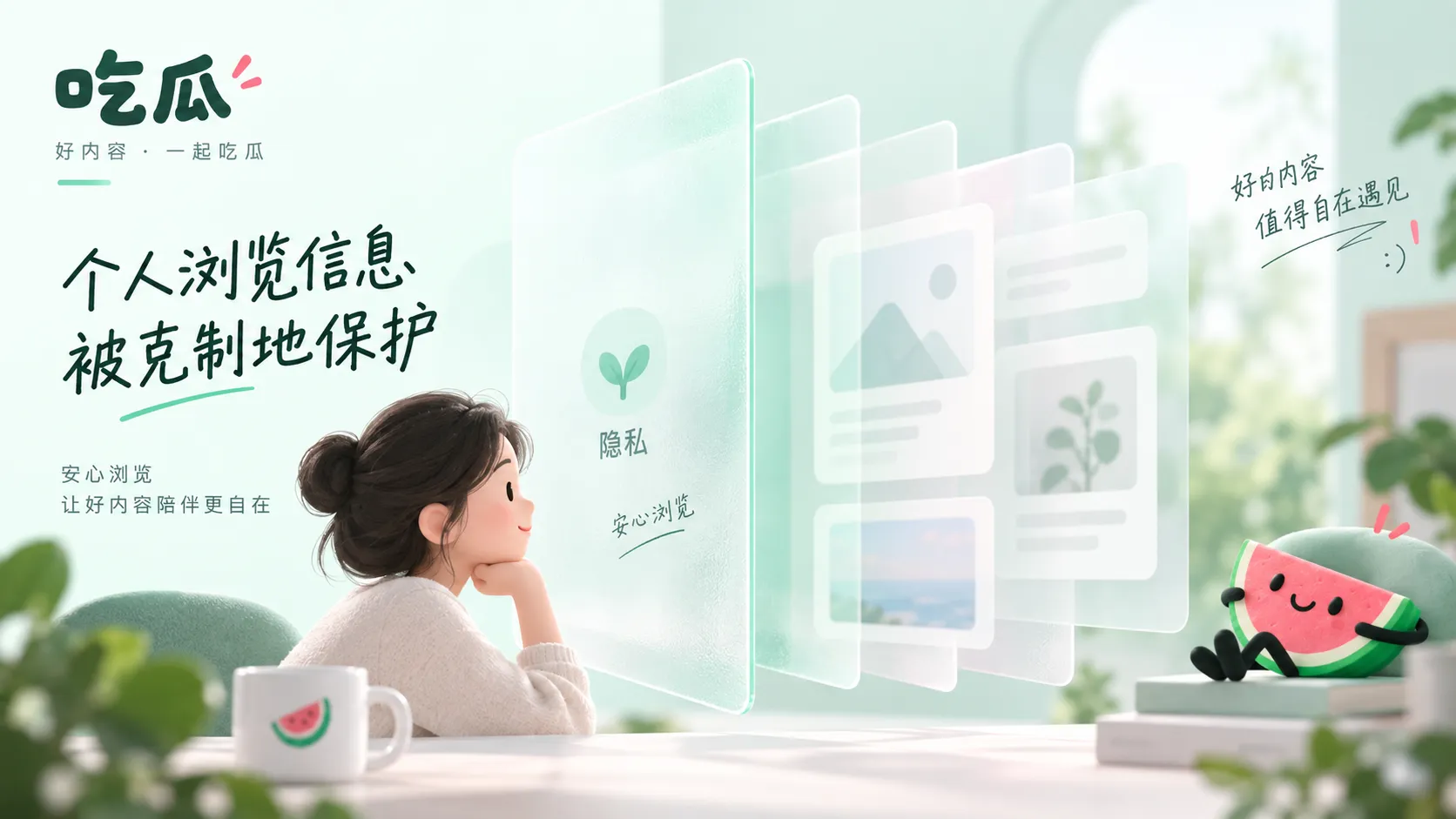 隐私保护提示视觉图