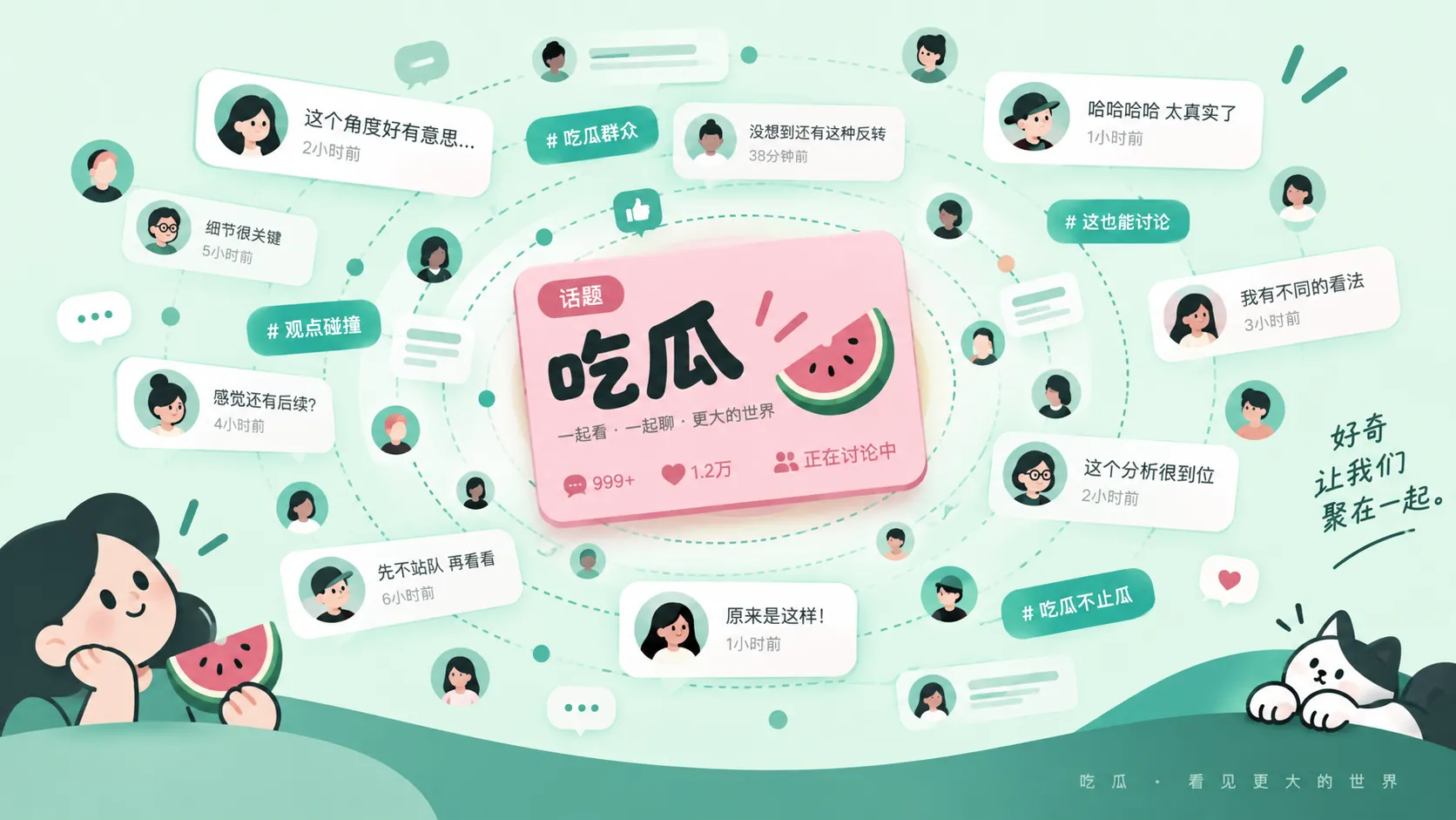 社区置顶帖与评论串的资讯配图